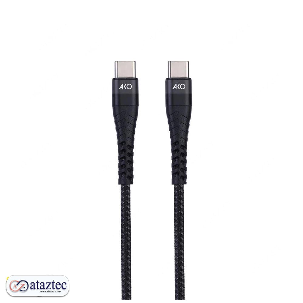 کابل شارژ دو سر تایپ سی آکو AC-15 |شارژ سریع و انتقال پایدار — تصویر ۳