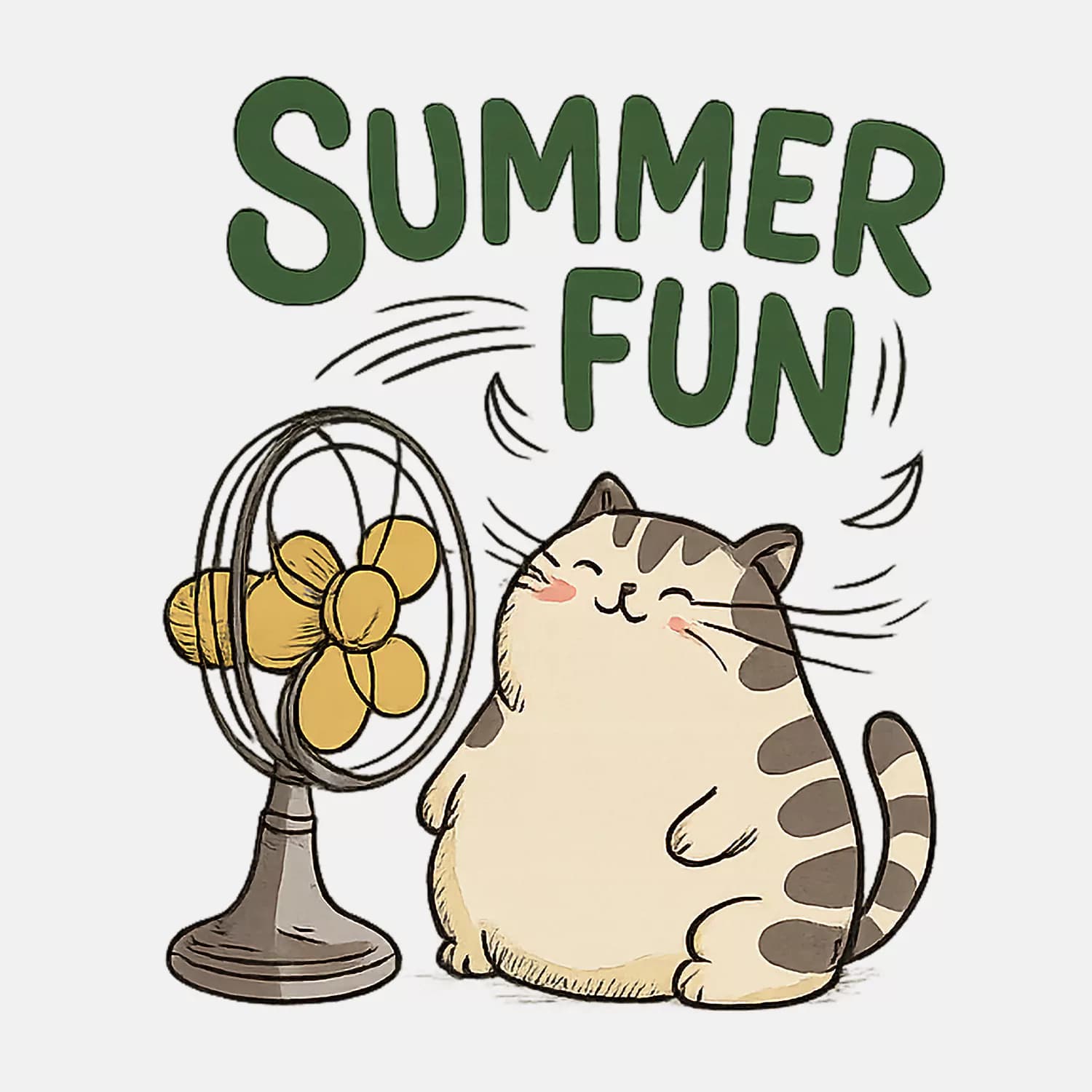 تیشرت پنبه دو نخ طرح Summer Fun — تصویر ۳