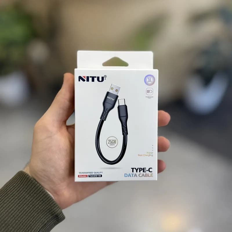 کابل شارژ پاوربانک NITU Type-C مدل NC251