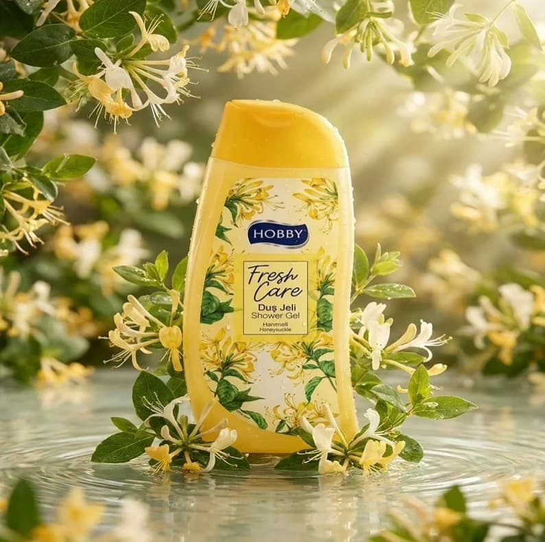 شامپو بدن هوبی مدل Fresh care با رایحه گل پیچ امینالدوله حجم 500 میلی لیتر — تصویر ۲