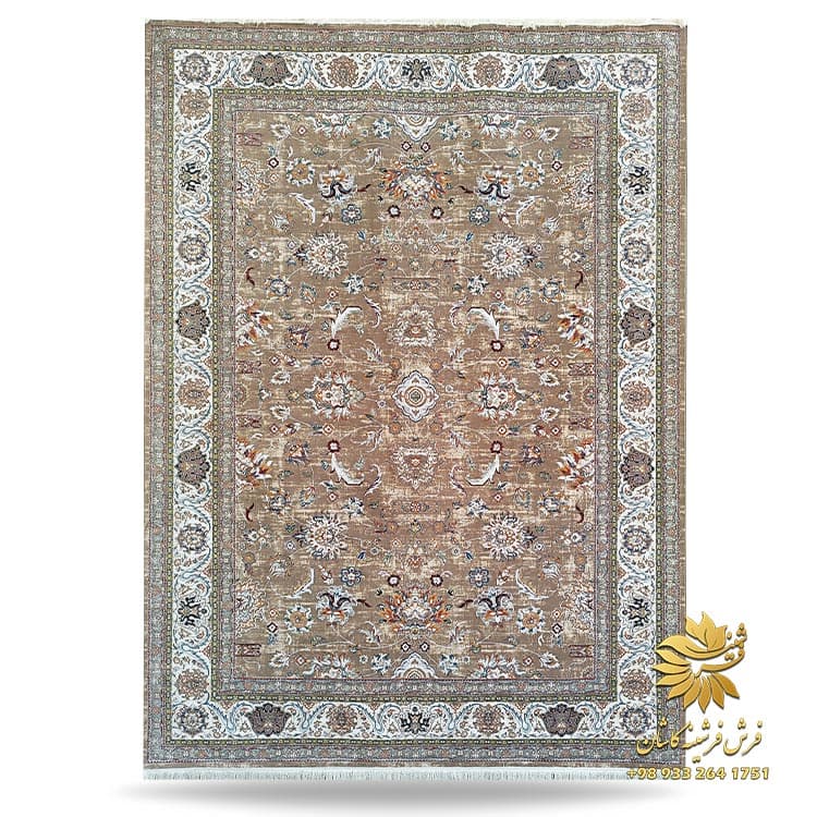 فرش طرح سنتی ماشینی 1200 شانه با طراحی وینتیج 230