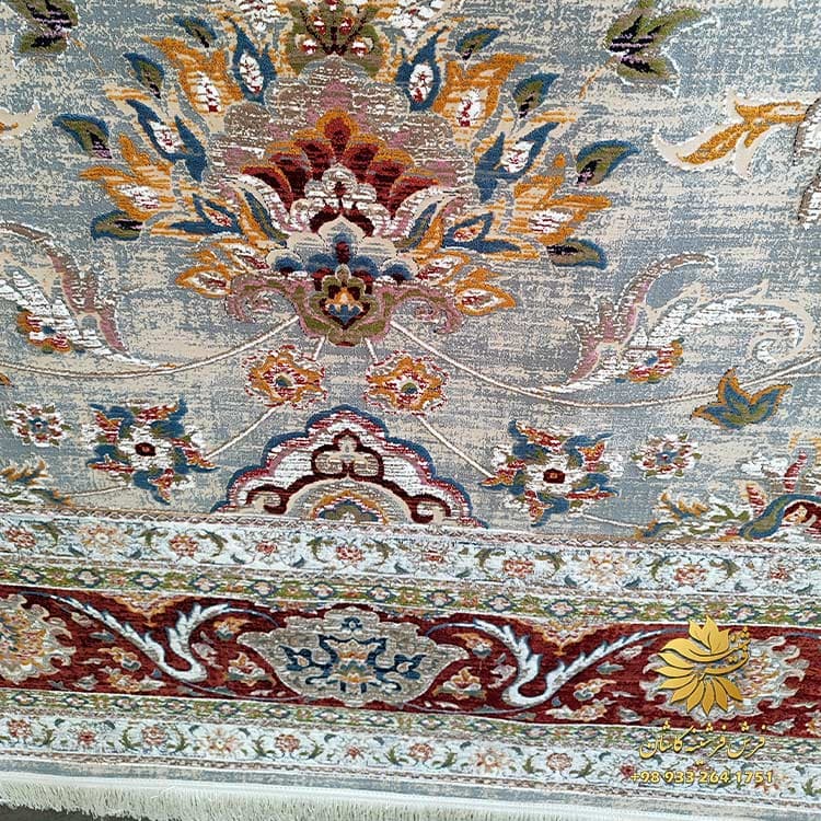 فرش طرح سنتی ماشینی 1200 شانه با طراحی وینتیج 230 — تصویر ۵