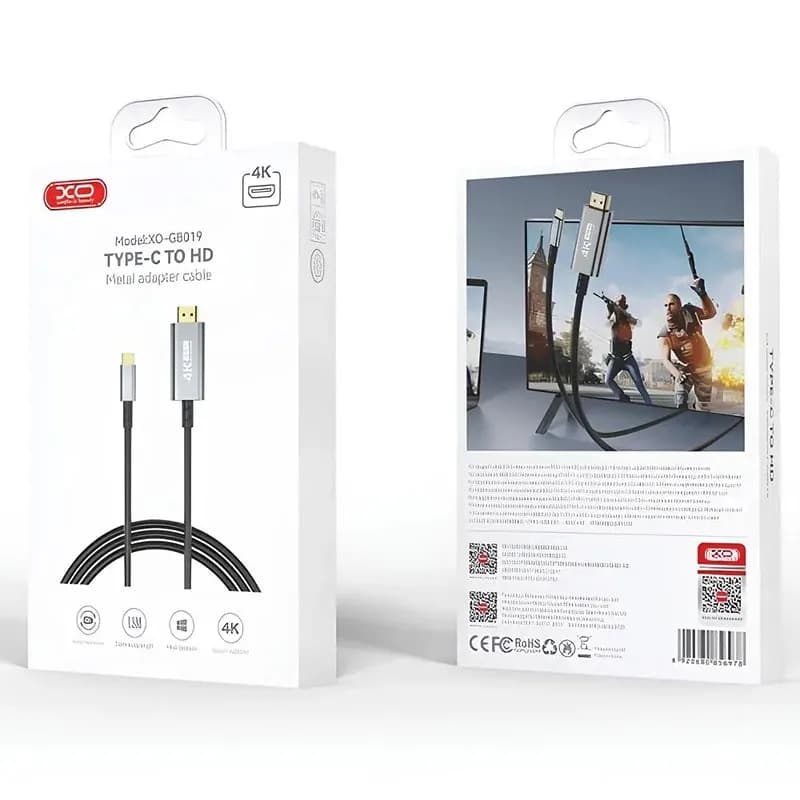 کابل تبدیل Type-C به HDMI ایکس او XO GB019 — تصویر ۲
