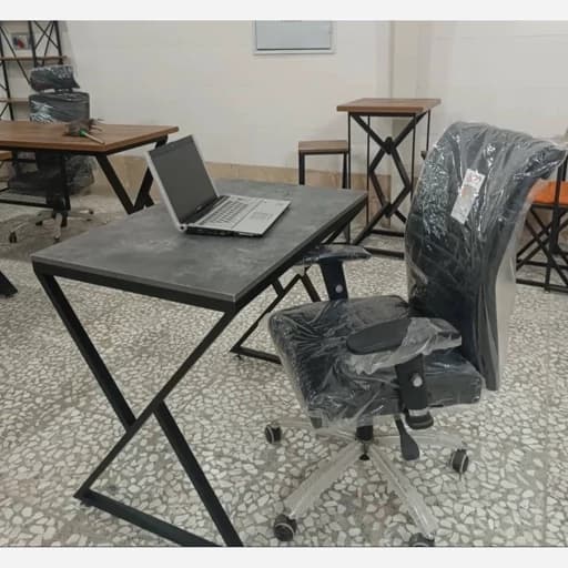 میز اداری میز کامپیوتر ترکیب چوب و فلز مبلمان آپادانا apadana مدل 637746