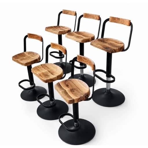 صندلی اپن کف چوبی مشکی مبلمان آپادانا apadana مدل 633481