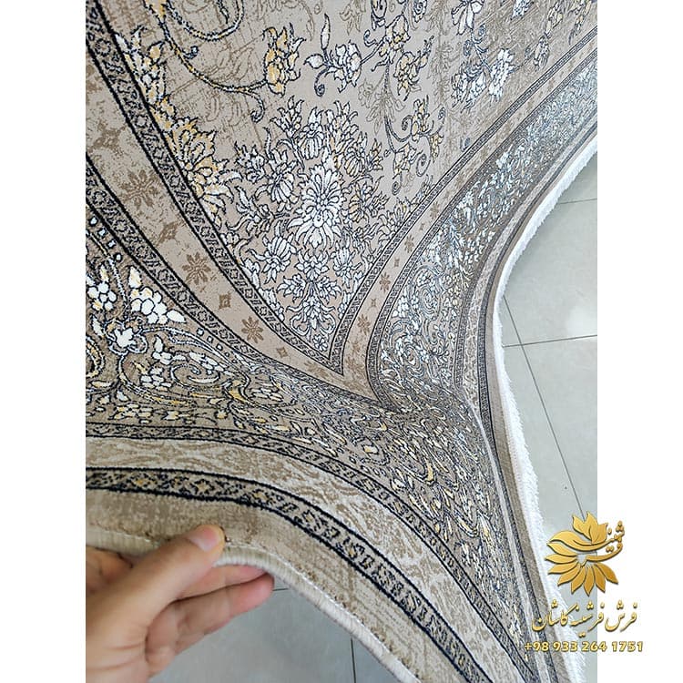 ژینا 700 شانه تراکم 2550 فرش ماشینی نسکافه ای — تصویر ۴