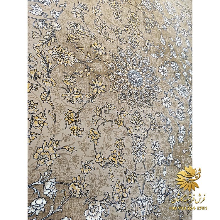 ژینا 700 شانه تراکم 2550 فرش ماشینی نسکافه ای — تصویر ۳