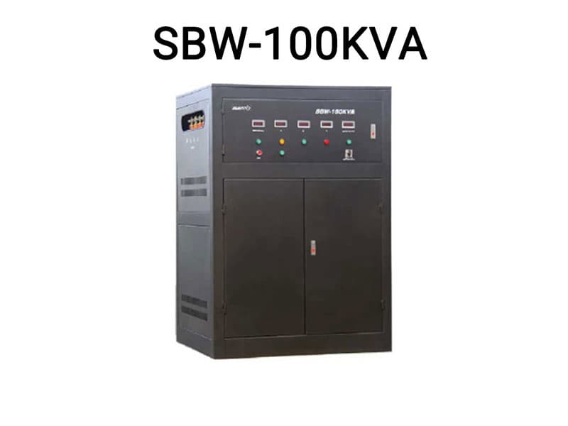 استابلایزر سه فاز 100 کاوا برند آلجا مدل SBW-100KVA با تکنولوژی سروموتور