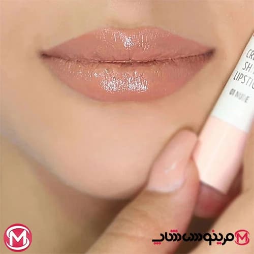 رژ لب پیچی مدل NUDE LOOK گلدن رز شماره 01 — تصویر ۲