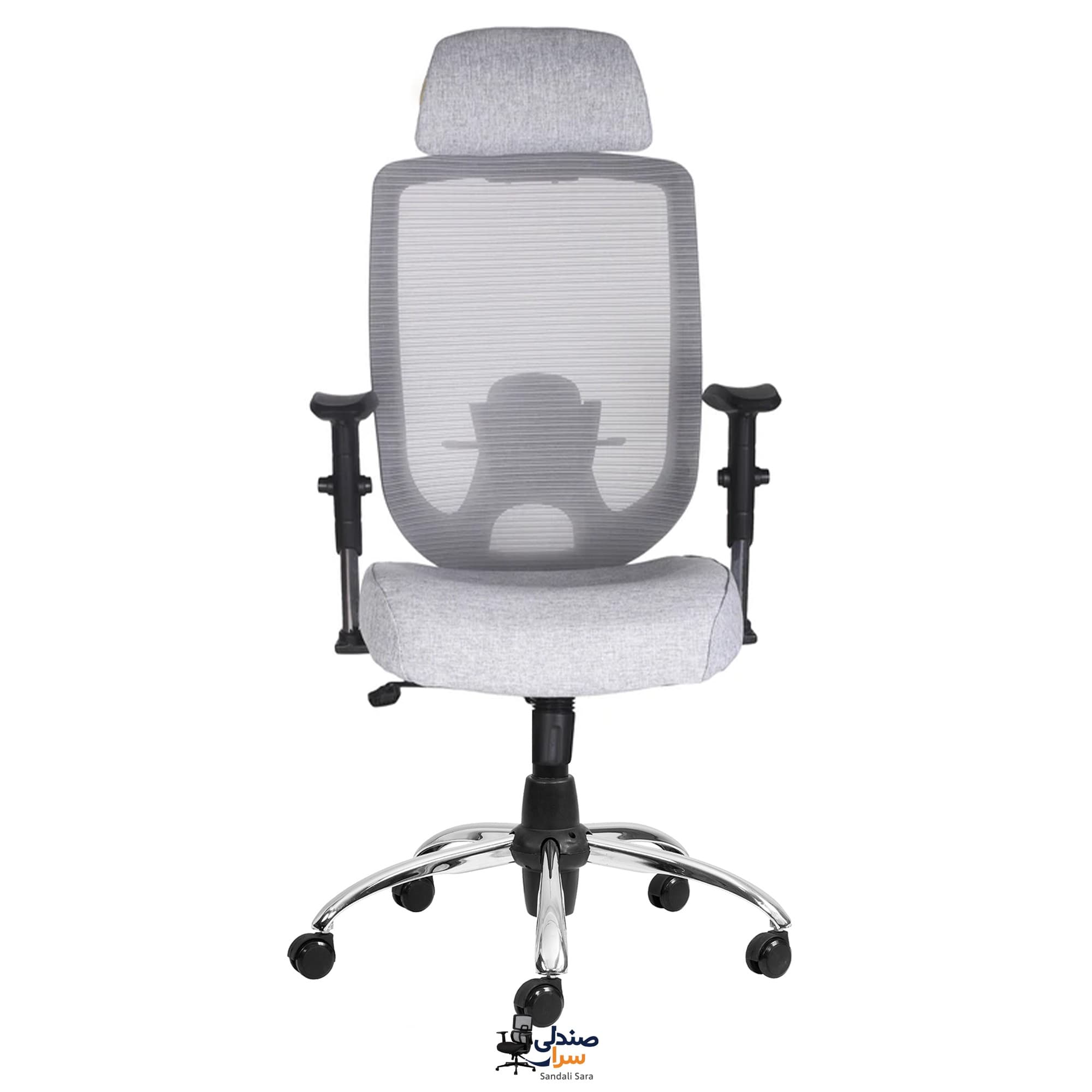 صندلی مدیریتی T720-G مش طوسی مبلمان آپادانا apadana مدل 637699