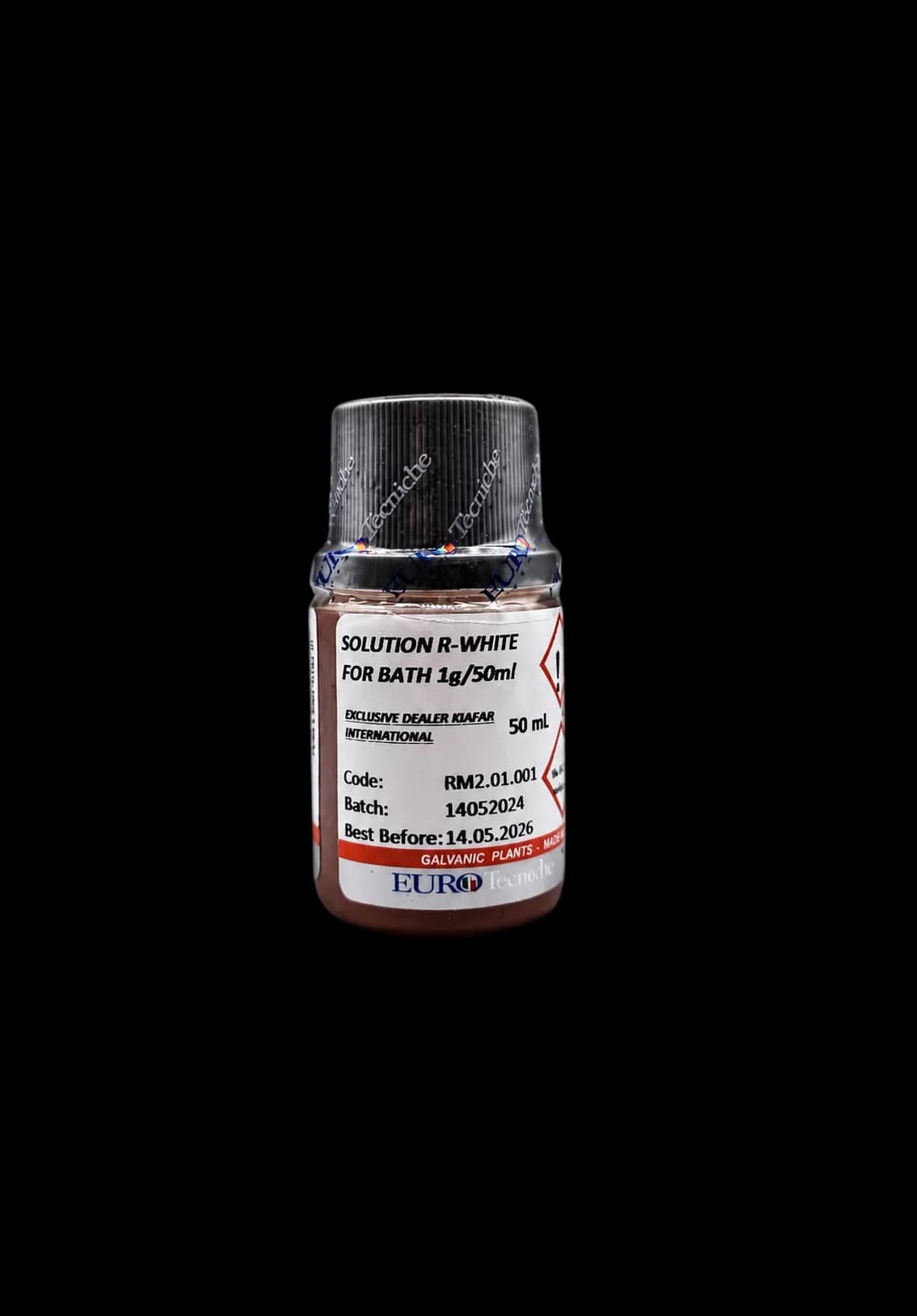محلول رودیوم سفید R-White مخصوص آبکاری وانی 1g/50ml