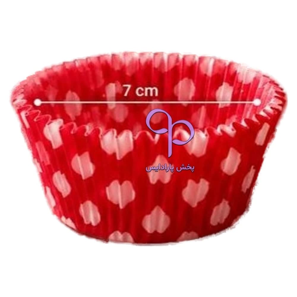 کپسول فارانتینا قرمز قلب سفید سایز 7 (300 عددی)