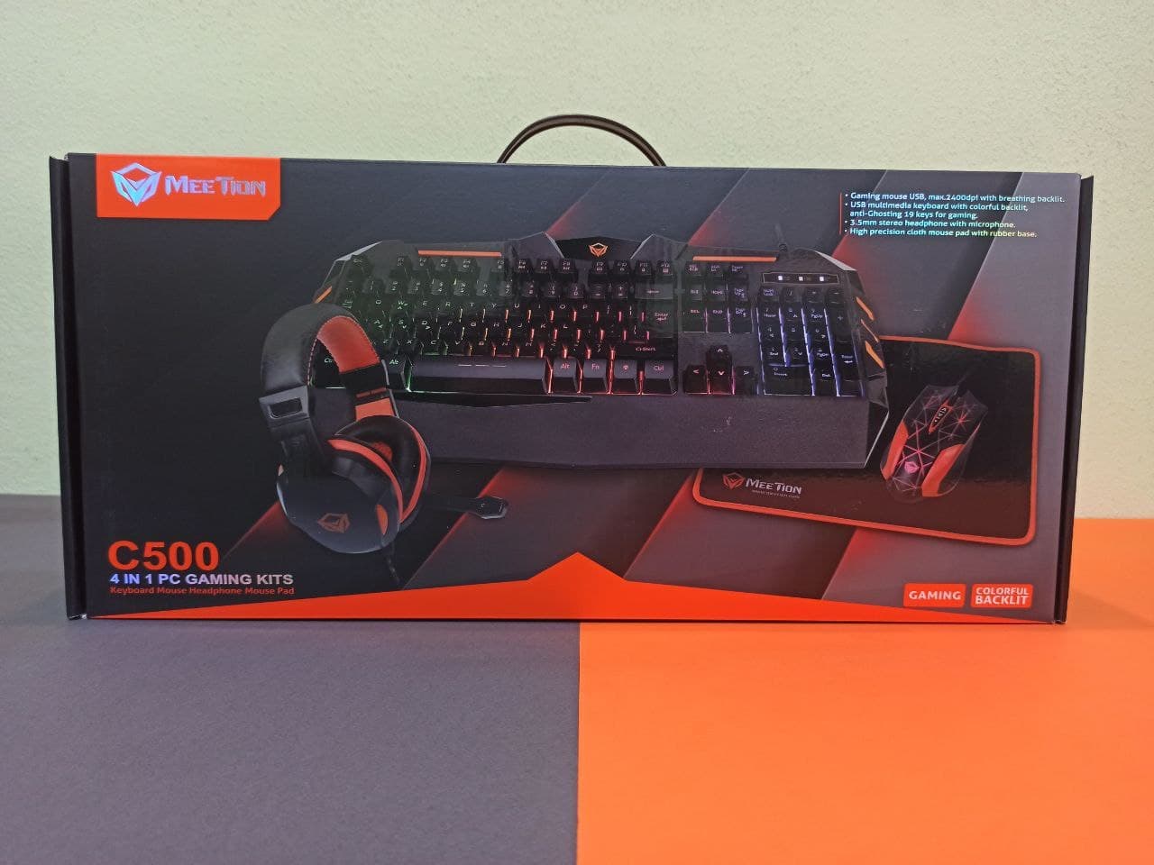 کیبرد و موس گیمینگ میشن MeeTion C500 آکبند — تصویر ۳