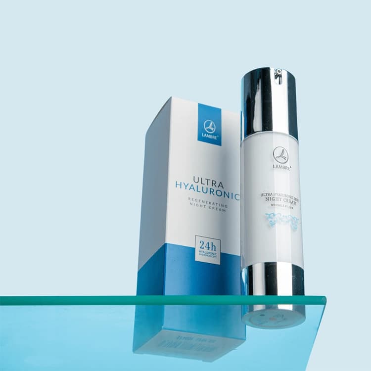 کرم شب و ضد چروک Lambre مدل Ultra Hyaluronic Line حجم 50 میلی متر — تصویر ۳