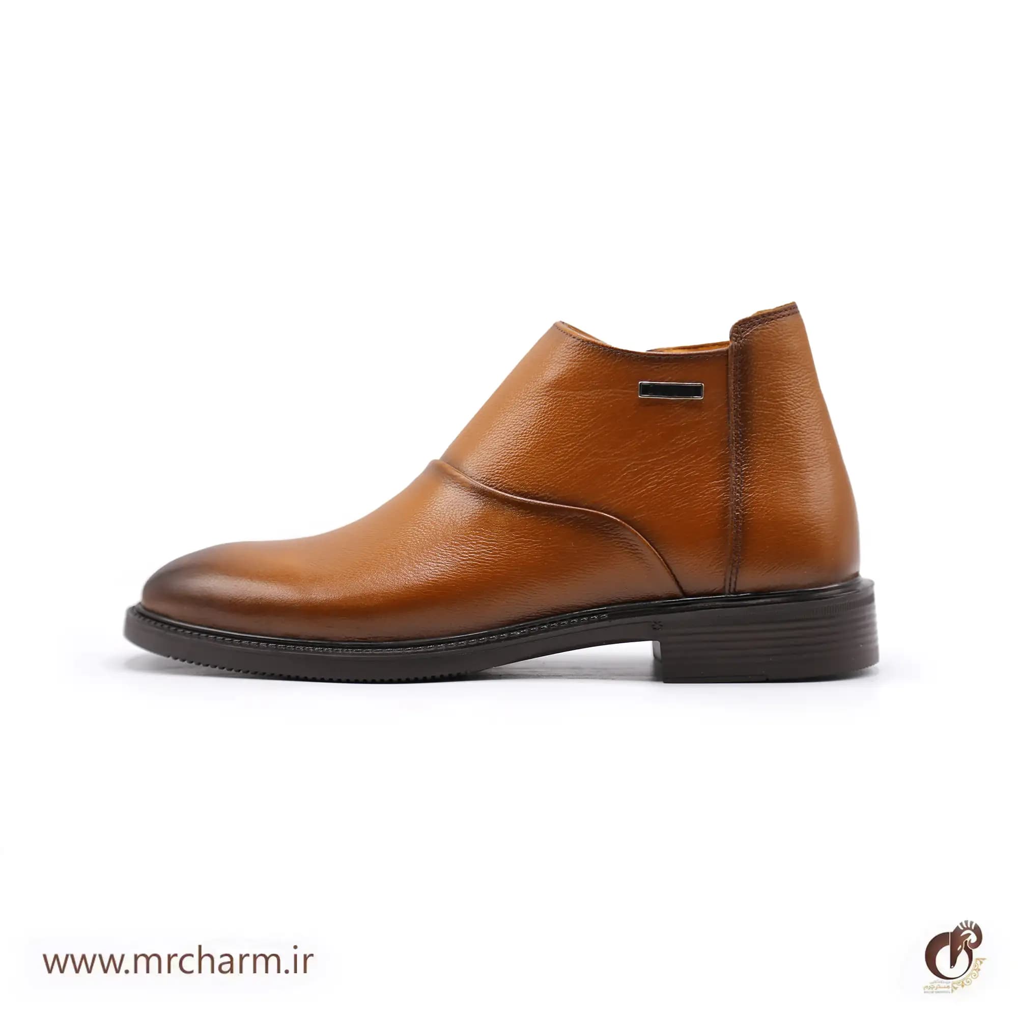 کفش چرم ساق دار مردانه mrc1122-02 — تصویر ۲