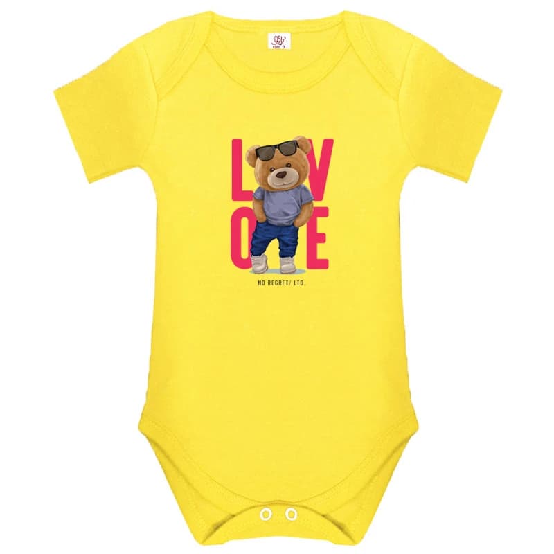 بادی نوزادی نیل کوک مدل I Love Teddy مجموعه 5 عددی — تصویر ۲