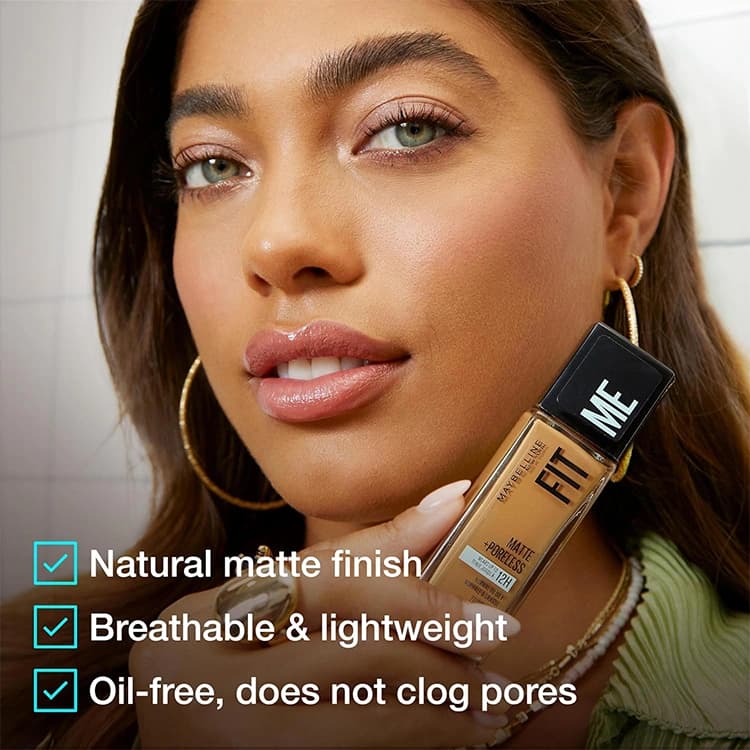 کرم پودر شیشهای Maybelline مدل Fit Me حجم 30 میلی لیتر — تصویر ۷