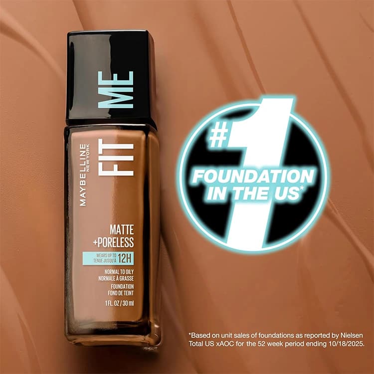 کرم پودر شیشهای Maybelline مدل Fit Me حجم 30 میلی لیتر — تصویر ۶