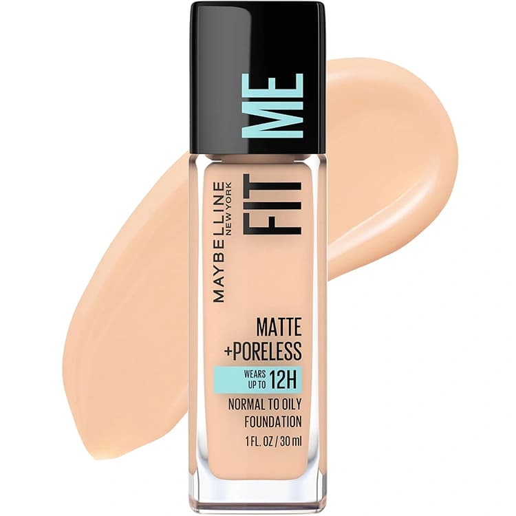 کرم پودر شیشهای Maybelline مدل Fit Me حجم 30 میلی لیتر — تصویر ۲