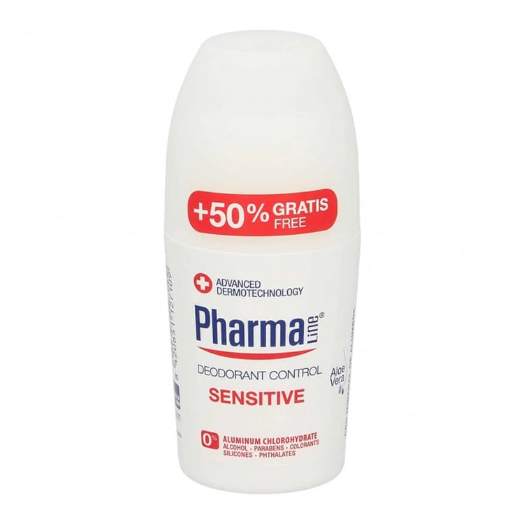 مام ضد تعریق Pharmaline مدل Sensitive حجم 50 میلی لیتر — تصویر ۲