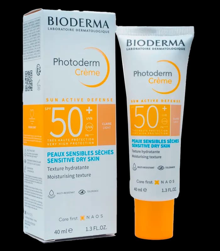 ضد آفتاب مرطوبکننده بیودرما مدل Photoderm مناسب پوستهای خشک حساس SPF 50+ حجم 40 میل