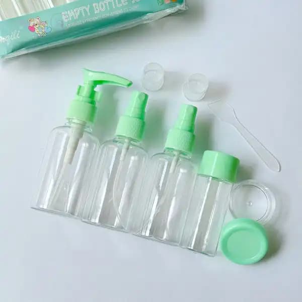 ست ۶ تکه بهداشتی مسافرتی آجیلی Empty Bottle Set F1607 — تصویر ۲