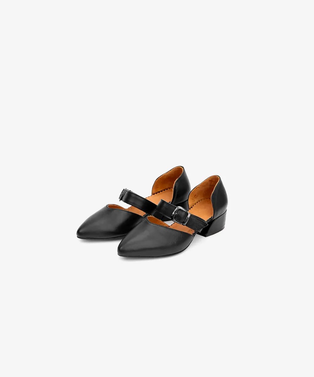 کفش کلاسیک چرم طبیعی زنانه مدل SW212 — تصویر ۳