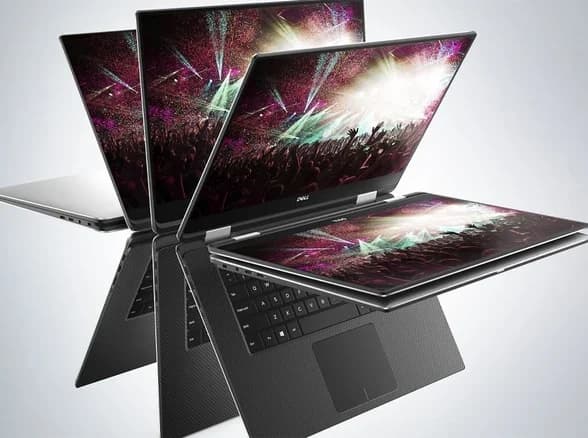 لپ تاپ 15.6 اینچی لمسی استوک دل مدلDELL xps 15 9575 x360 touch _ i7 16GB DDR4 512GB SSD _ 4GB — تصویر ۲