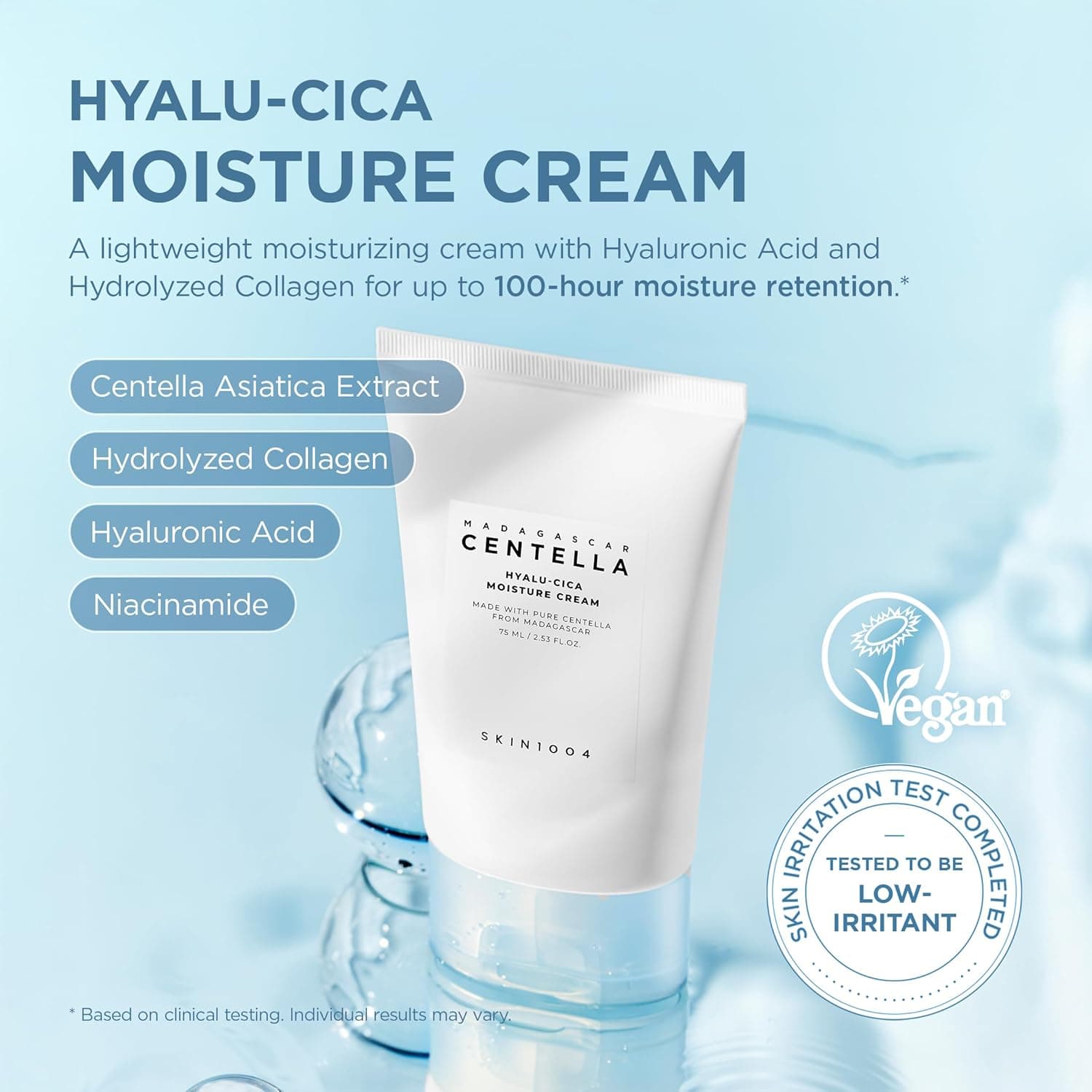کرم مرطوبکننده سنتلا مدل هیالو سیکا 75میل Centella Hyalu-Cica Moisture Cream — تصویر ۲