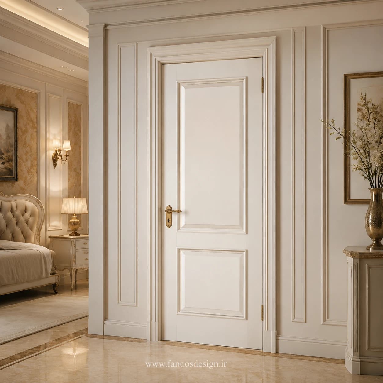 درب اتاق خواب کلاسیک کد 30308