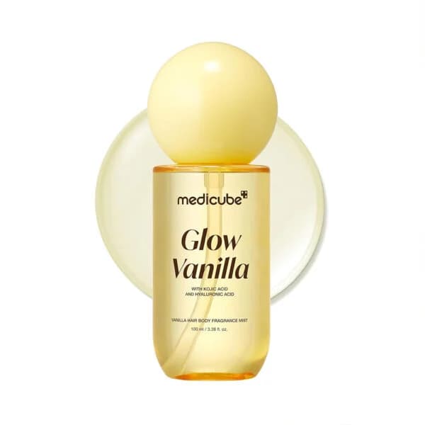 میست مو و بدن وانیلا مدیکیوب آبرسان و درخشان کننده MEDICUBE GLOW VANILLA HAIR BODY MIST اصل