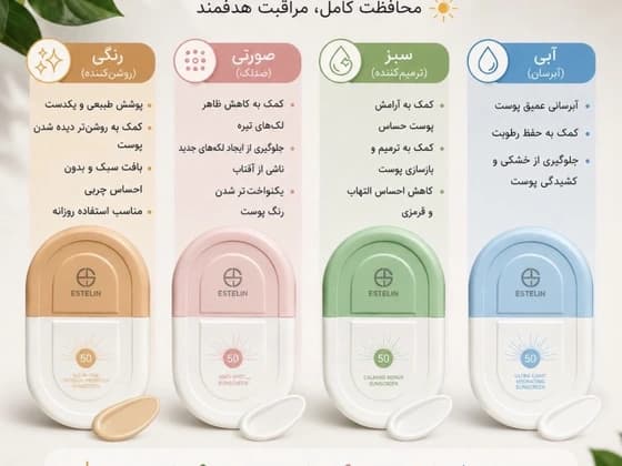 کرم ضد آفتاب استلین حجم 50میل SPF 50 بی رنگ اصل