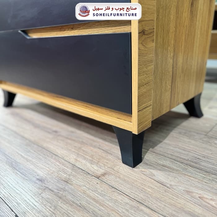 دراور پینترستی چهار کشو تمام MDF مدل بلک سهیل — تصویر ۴