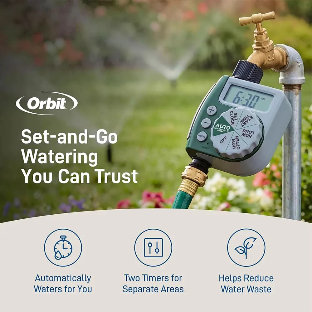 تایمر دیجیتال آبیاری تک خروجی (بسته 1 عددی) برند INFINITOO مدل 62067 — تصویر ۴