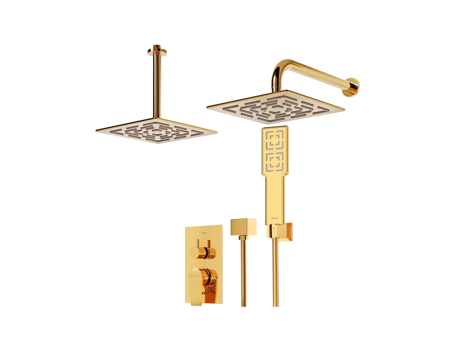 شیر توکار مدل رومر پلاس BRASS | طلا | تیپ چهار