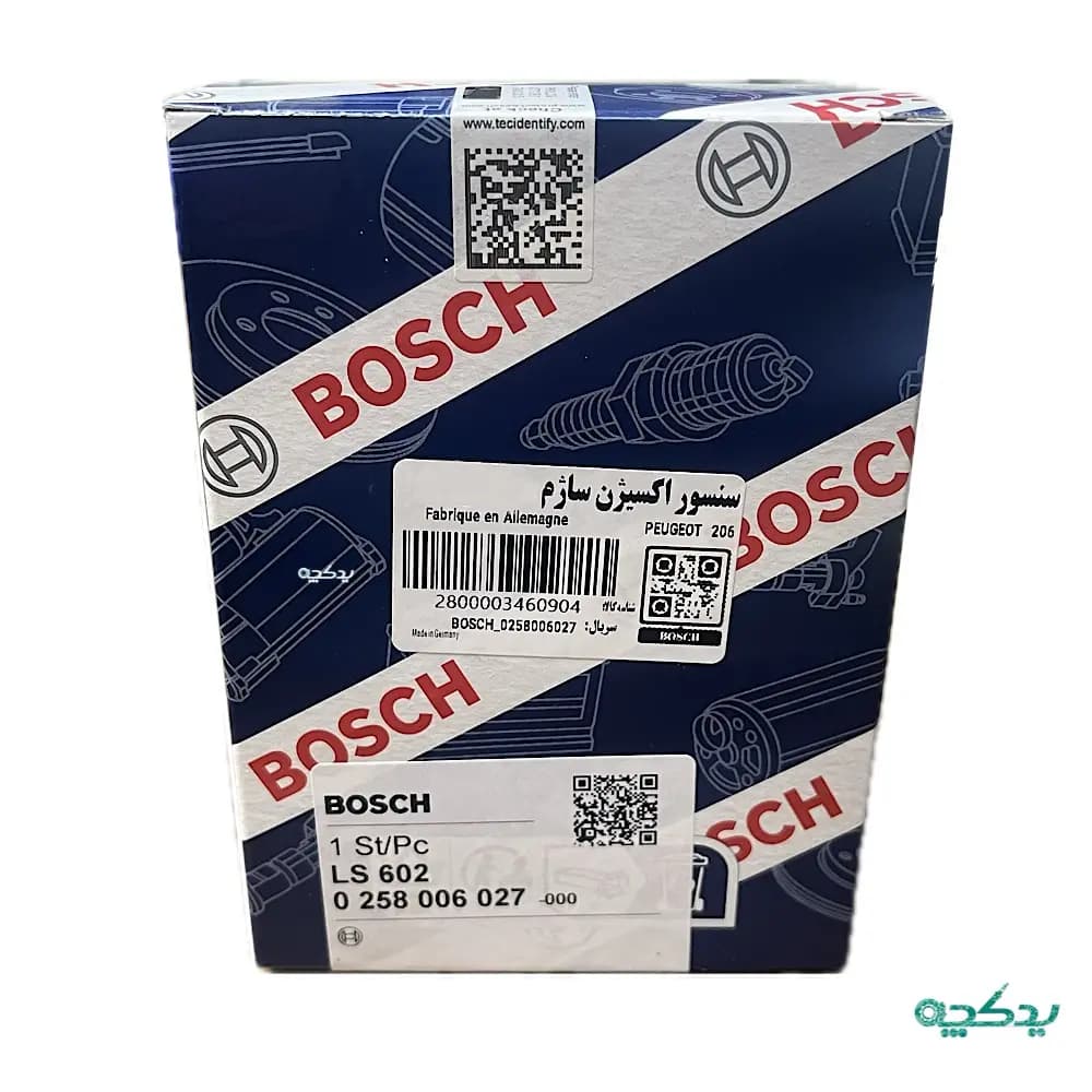 سنسور اکسیژن بوش اصلی سوکت سبز ساژم مناسب ۲۰۶ تیپ ۲ و تیپ ۵ — تصویر ۴
