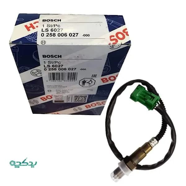 سنسور اکسیژن بوش اصلی سوکت سبز ساژم مناسب ۲۰۶ تیپ ۲ و تیپ ۵ — تصویر ۲