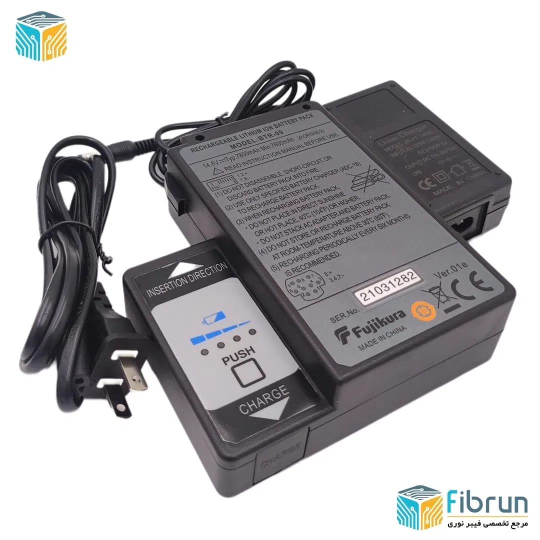 باتری فیوژن مدل BTR-09 مناسب برای فیوژن فوجیکورا FSM-80C – FSM-61S – FSM-62S – FSM-80SNew به همراه شارژر