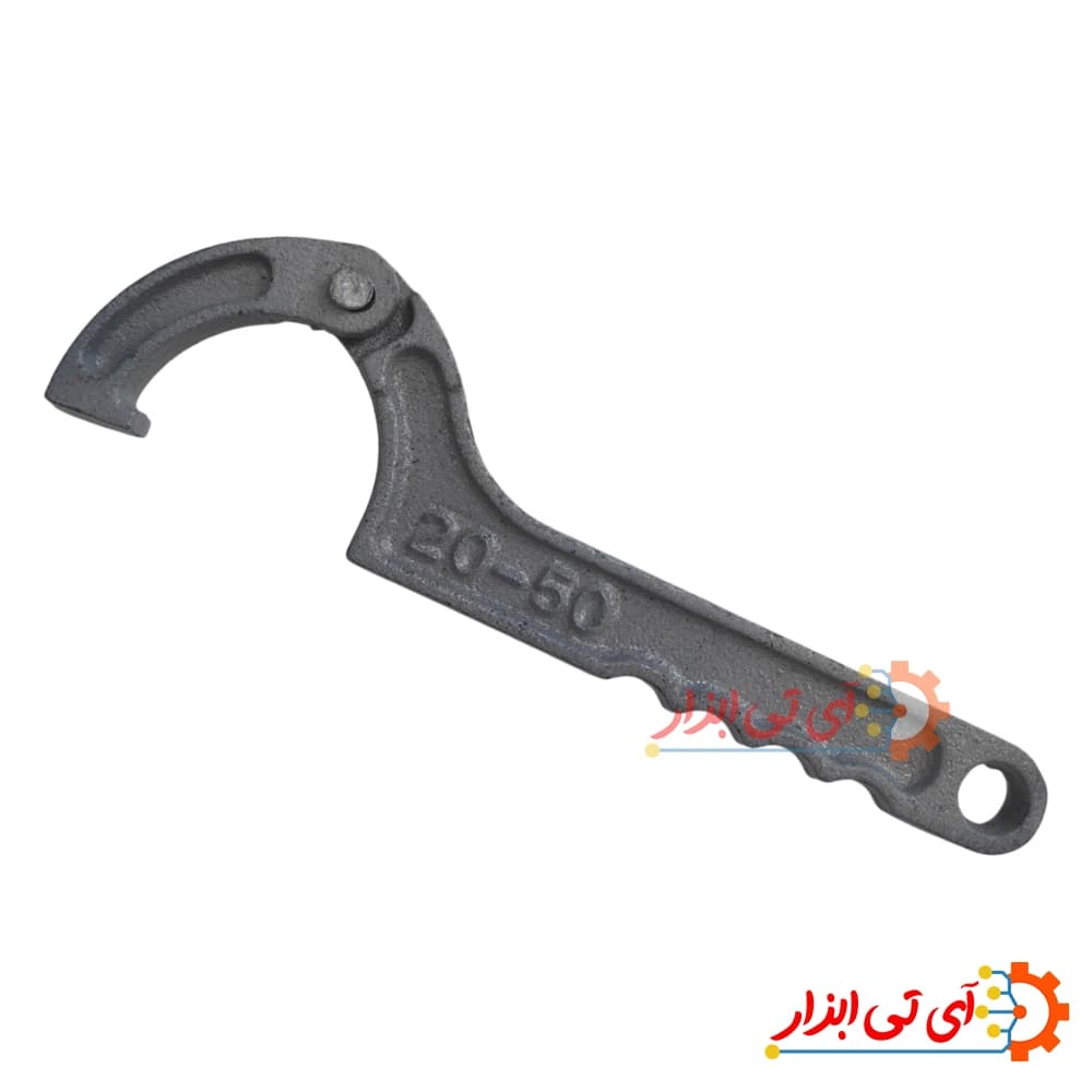 آچار پلی اتیلن متحرک سایز 25 تا 50 چدنی مدل IT-1325