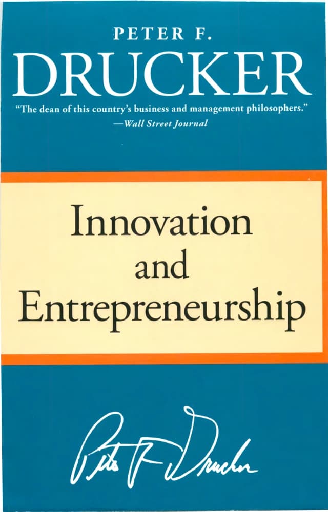 کتاب Innovation and Entrepreneurship (نوآوری و کارآفرینی) نسخه انگلیسی PDF | پیتر اف. دراکر (Peter F. Drucker)