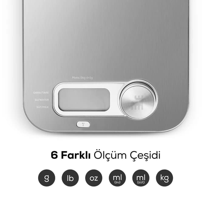 ترازو آشپزخانه کاراجا صفحه دیجیتالی مدل Gastro Scale 1004 — تصویر ۵