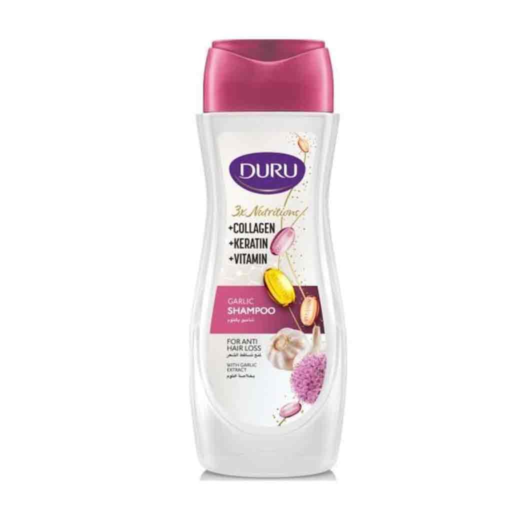 شامپو سر دورو Duru Garlic ضد ریزش مو حاوی عصاره سیر 600 میل Duru Garlic anti-hair loss shampoo containing garlic extract 600 ml — تصویر ۳