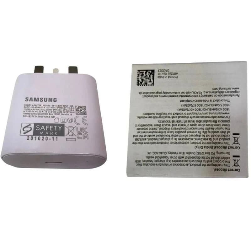 کلگی شارژر اصلی سامسونگ 25 وات سوپر فست شارژ، دارای NFC – ساخت ویتنام — تصویر ۳
