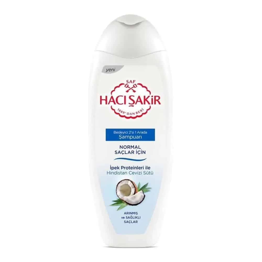 شامپو نارگیل حاج شاکر برای موهای نرمال 500 میلی لیتر Haci Shaker coconut shampoo for normal hair 500 ml — تصویر ۵