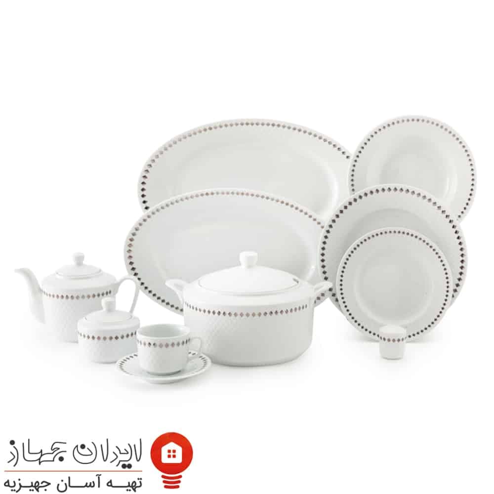 سرویس چینی سیلور ری رادیانس 102 پارچه 12 نفره
