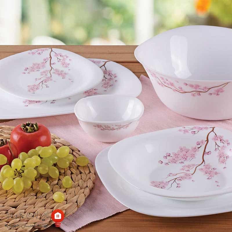 سرویس غذاخوری اپال Tuska 448 پارس اوپال ۲۸ پارچه