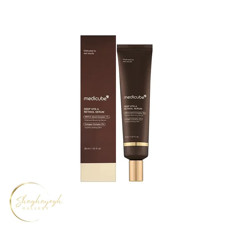 سرم ضدچروک و جوانساز رتینول و ویتامین A مدی کیوب 30 میل Medicube Deep Vita A Retinol Serum 30ml