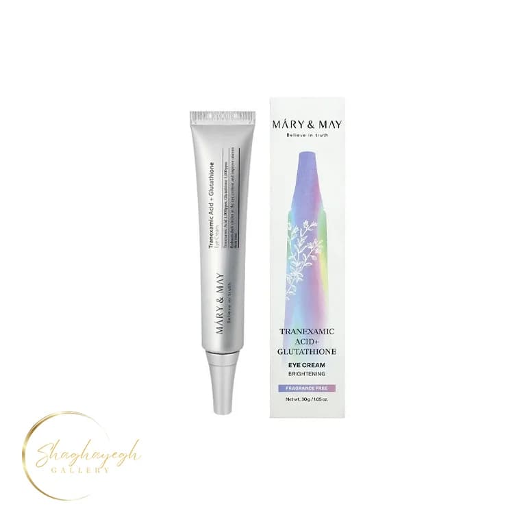 کرم دور چشم روشن کننده ترانکسامیک اسید و گلوتاتیون مری اند می 30 گرم Mary and May Tranexamic Acid and Glutathione Eye Cream 30g