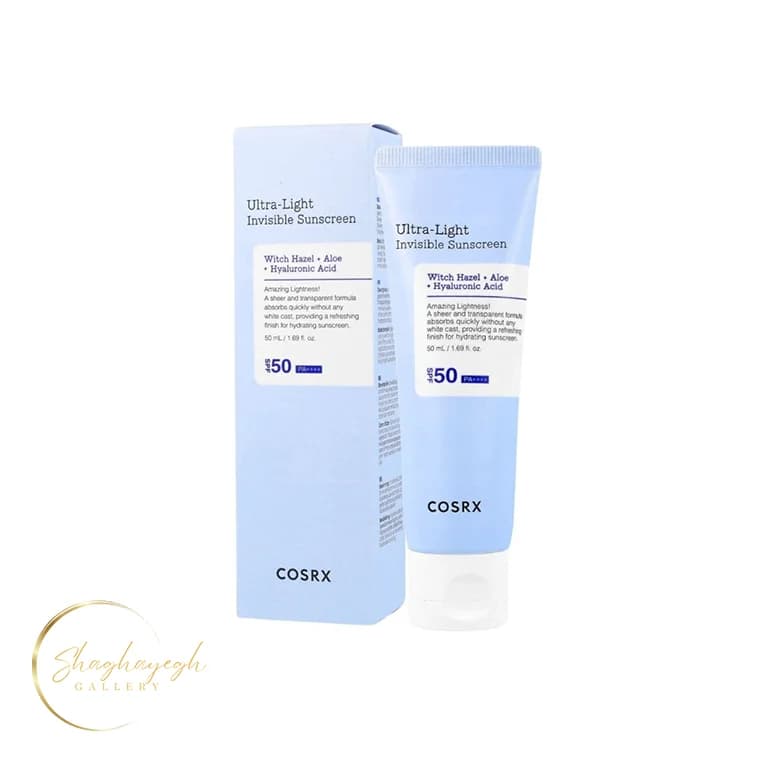 ضدافتاب سبک و نامرئی مرطوب کنندهSPF50 کوزارکس 50میل COSRX Ultra Light Invisible Sunscreen SPF50 PA++++ 50ml — تصویر ۲