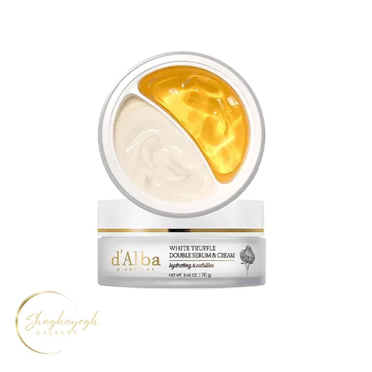 کرم دوسره ابرمرطوب کننده و تقویت کننده دالبا وایت ترافل dAlba White Truffle Double Serum and Cream 70g